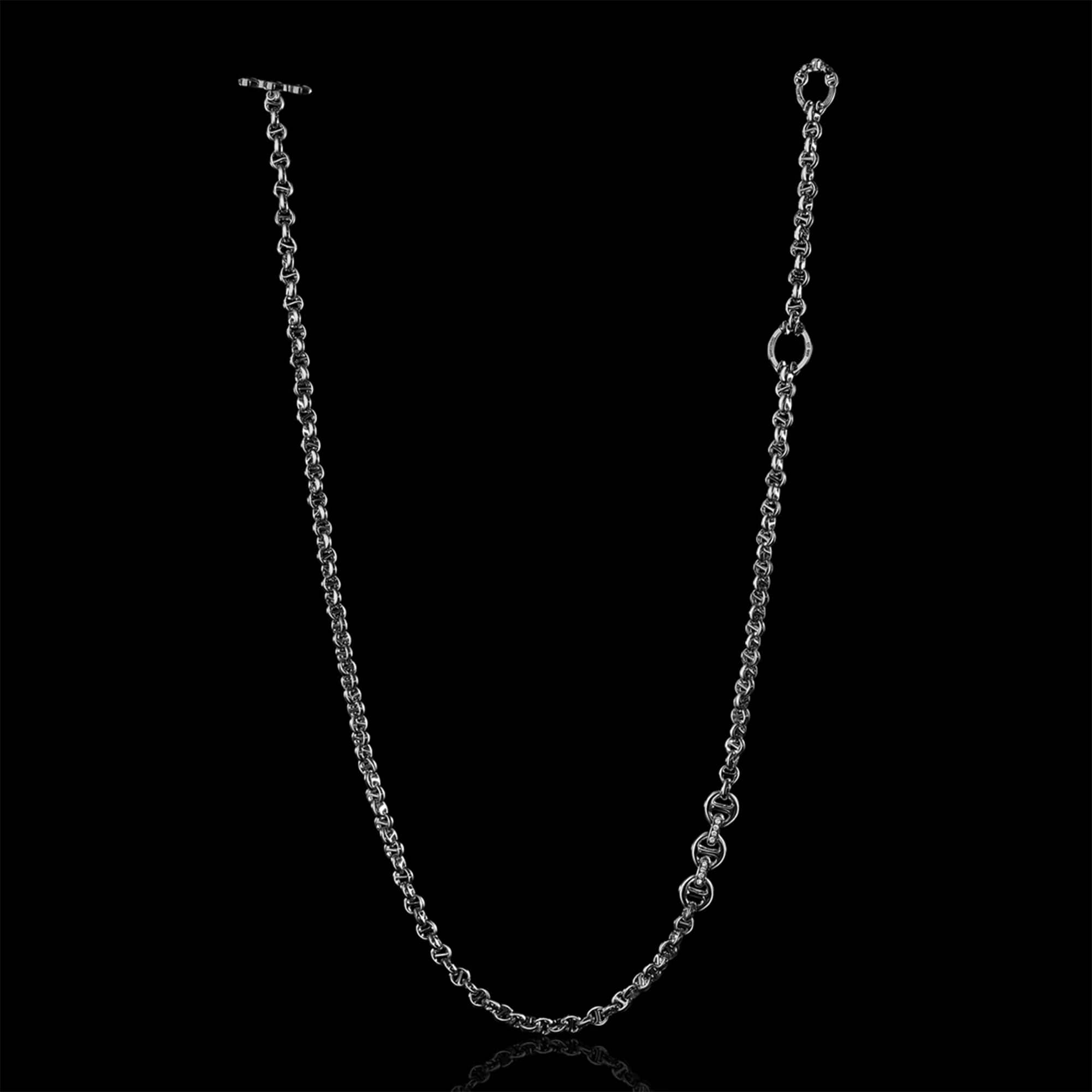 STORE ONLY】30inch 5MM OPEN-LINK NECKLACE WITH DIAMOND PENDANT