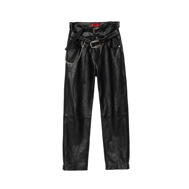 【STORE ONLY】DOUBLE BUCKLE LEATHER PANTS