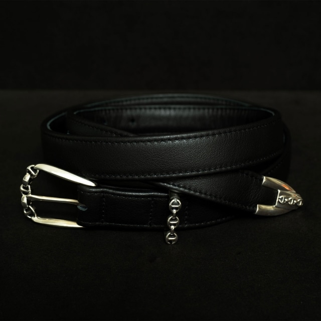 SMOOTH LEATHER WESTERN BELT
